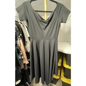 Sarin Mathews Women’s Black High-low Dress Side Zipper Size Small